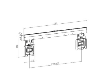 Сверхплоское настенное крепление для 37-80-дюймового SLIM-телевизора, расстояние 9,5 мм