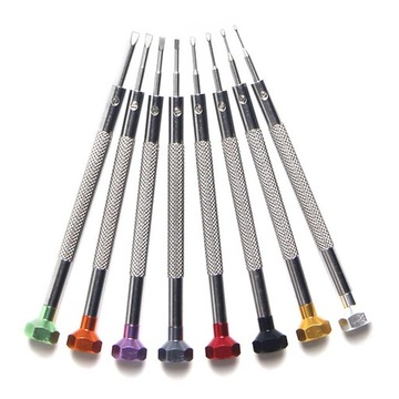8 Sztuk Zegarmistrzów Śrubokręty Narzędzia Do Naprawy Płaska Głowa Zegarmistrzów Narzędzia