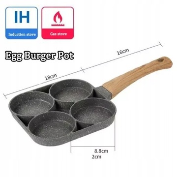 4 otwór smażenia garnek zagęszczony omlet Pan czar