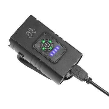 ПЕРЕДНИЙ ВЕЛОСИПЕДНЫЙ ФОНАРЬ USB-ВОДОНЕПРОНИЦАЕМЫЙ АККУМУЛЯТОР 12H T6 СВЕТОДИОДНЫЙ ФОНАРЬ