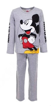 Piżama chłopięca Myszka Mickey Disney szara 116