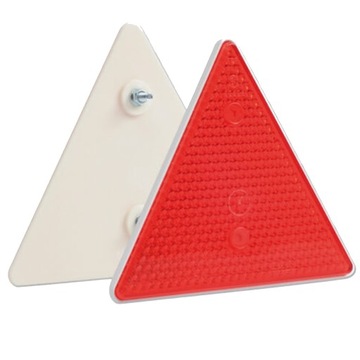 Odblask trójkąt do przypczepy przyczepki POLSKI