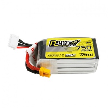TATTU R-LINE АККУМУЛЯТОР ЛИТИЙ-ПОЛИМЕРНЫЙ LIPO АККУМУЛЯТОР 750МАЧ 14,8В 95C