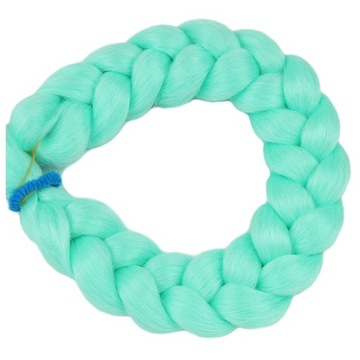 Włosy SYNTETYCZNE do warkoczyków KOLOROWE warkoczyki DOCZEPIANE ŚWIECĄCE