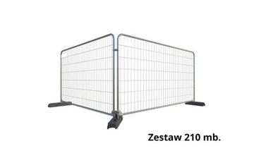 Ogrodzenie budowlane panel ażurowy owalny 210mb