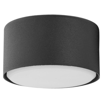 Lampa sufitowa plafon DALLAS czarny okrągły minimalistyczny loftowy