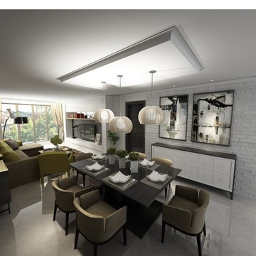 Потолочная полка со светодиодной подсветкой и крышкой карниза, зеленая