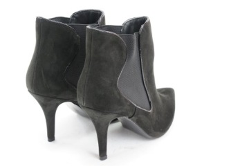 Черные ботинки челси KIO на высоком каблуке 41 Y16 7