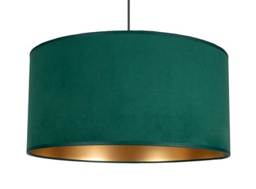 Żyrandol lampa sufitowa wisząca welurowa złota 40