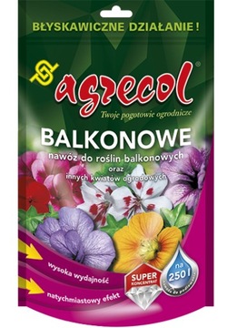 NAWÓZ DO ROŚLIN BALKONOWYCH I OGRODOWYCH 250G