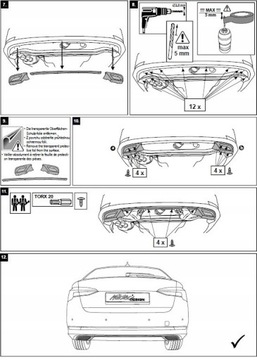Макет насадки выхлопной системы, Skoda Octavia IV, Ал