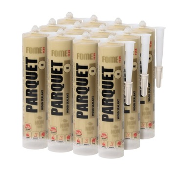 Uszczelniacz szpachla silikon do drewna Parquet sosna 300 ml x 12 sztuk