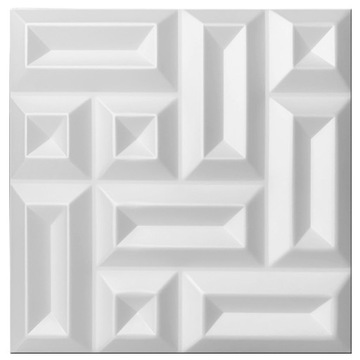 BIAŁE Square PANELE ŚCIENNE KASETONY SUFITOWE 3D def