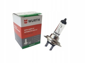 ŻARÓWKA HALOGENOWA LONG LIFE H7 WURTH 55W PX26d