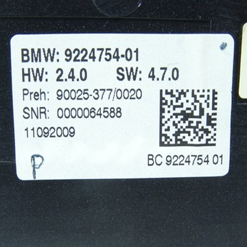 BMW 7 F01 F02 PANEL VENTILACE 9224754