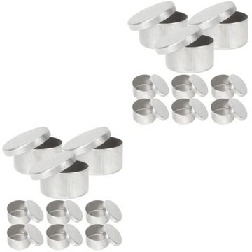 Pudełko do pobierania próbek gleby Pusta metalowa puszka 1 Oz Puszka 18 szt