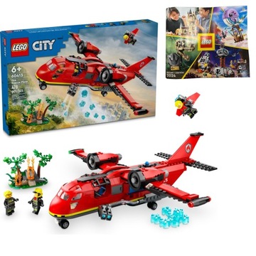 LEGO City 60413 Strażacki samolot ratunkowy + Katalog LEGO 2024
