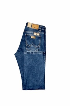 Spodnie Męskie Klasyczne Jeans Proste WANGVES Rozmiar W32 L32 BAWEŁNA