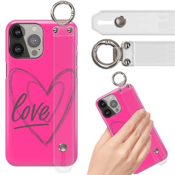 ETUI z PASKIEM do IPHONE 13 PRO MAX Young Wzory