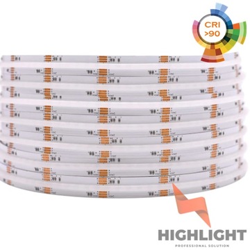 1m Taśma pasek wąż neon LED COB RGB+CCT 24V 16W 840 LED/m CRI90 HILIGHT