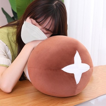 Фаршированная грибная плюшевая игрушка, забавное украшение для дома, подарок, кукла, игрушки, коричневый, 30 см