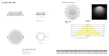 NOWODVORSKI DOWNLIGHT 8778 KOS LED 10W ВСТРАИВАЕМЫЙ МОНТАЖ