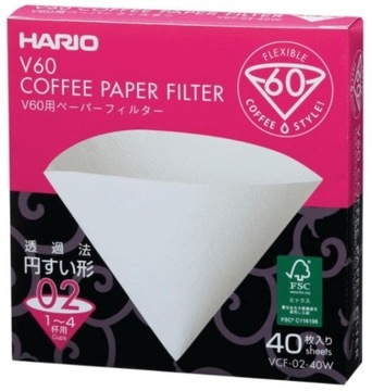 FILTRY PAPIEROWE DO DRIPPERA V60-02 HA