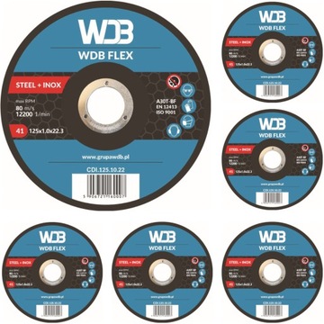 ДИСК ДЛЯ РЕЗКИ МЕТАЛЛА ИЗ НЕРЖАВЕЮЩЕЙ СТАЛИ 230×2 WDB FLEX ПЛОСКАЯ РЕЗКА Ø 22,3