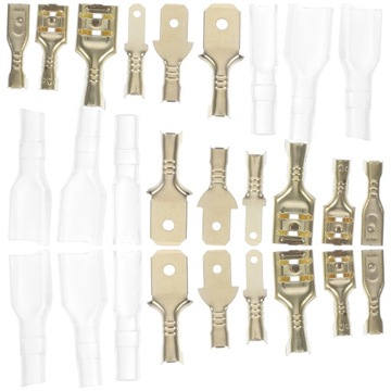 КОМПЛЕКТ ЛОПАТОВЫХ СОЕДИНИТЕЛЕЙ ДЛЯ ИЗОЛИРОВАННЫХ КЛЕММ ЛЕГКАЯ УСТАНОВКА РАЗЛИЧНЫЕ ПРИМЕНЕНИЯ