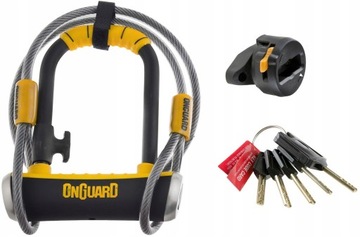 Zapięcie ONGUARD PitBull DT 8008 U-LOCK +linka