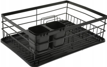 СУШИЛКА ПОСУДЫ С КАПЕЛЬНИЦЕЙ ДЛЯ ТАРЕЛОК, КРУГОК И СТОЛОВЫХ ПРИБОРОВ, ОБЪЕМ XXL