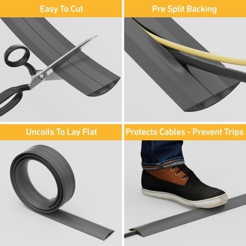 Крышка кабеля D-Line Floor, предварительно установлена