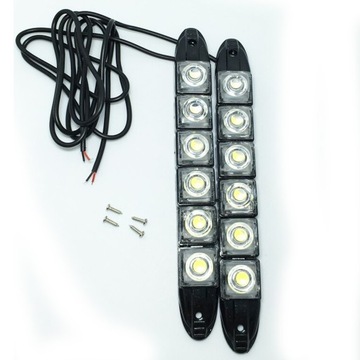 LED GIĘTKIE ŚWIATŁA BIAŁE DZIENNE DRL 17cm