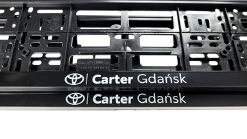 Ramki do tablic rejestracyjnych TOYOTA ASO 2 sztuki