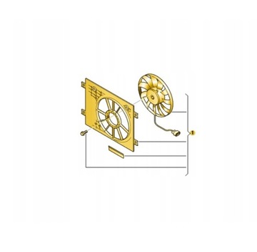 VENTILÁTOR 600W VW TRANSPORTER CARAVELLA T6 7LA121205 7LA959455 OEM