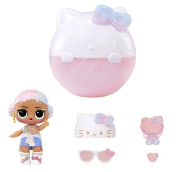 LOL SURPRISE HELLO KITTY LALKA CRYSTAL CUTIE KULA NIESPODZIANKA + NAKLEJKI
