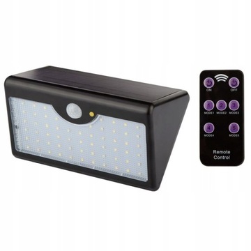 Lampa solarna ścienna + pilot SMD LED 900lm 99-091