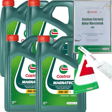 CASTROL MAGNATEC 5W30 A5 B5 WSS-M2C913-D 16L + ZAWIESZKA
