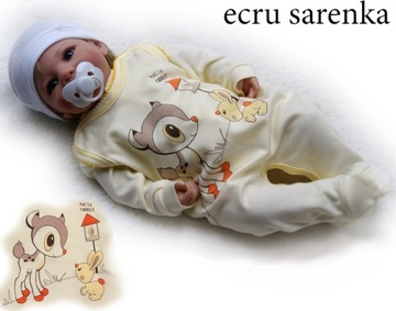 Śpioszki śpiochy bawełniane pajacyk 74 rozpinane