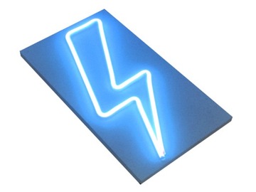 NSTRCN NEON LED BŁYSKAWICA STRAJK KOBIET 290X160MM
