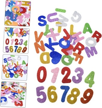 2 Paczki poprawka alfanumeryczna naklejki z jasnymi piankami urocza naklejk