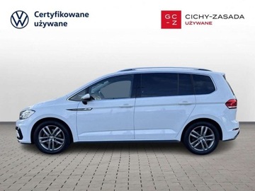 Volkswagen Touran III 1.5 TSI EVO 150KM 2019 Volkswagen Touran TSI 150KM Highline 7 os. R-Line Exterieur LED Nawiga, zdjęcie 1