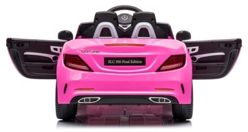 Mercedes Benz SLC300 Convertible аккумуляторный автомобиль, ездовой автомобиль, пульт дистанционного управления, розовый