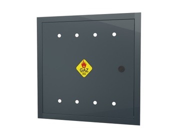 DRZWICZKI REWIZYJNE 50x50 GRAFIT SKRZYNKA GAZOWA