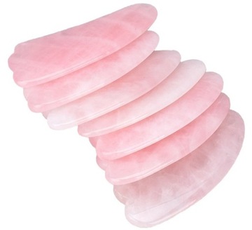 ГУА ША ЛИЦЕВАЯ ПЛИТА КАМЕНЬ РОЗОВЫЙ КВАРЦ БОЛЬШАЯ