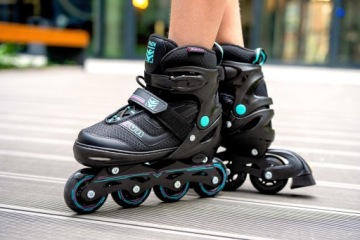 Фигурные коньки 2в1 RAVEN Drill мятный/розовый 38-42