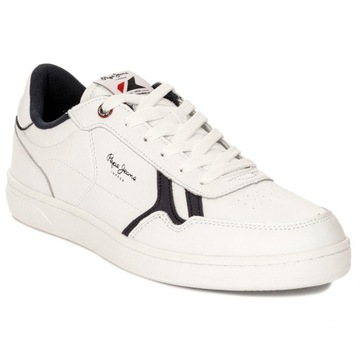 Sneakersy buty Pepe Jeans PMS30867 800 białe r.44