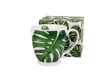 Kubek na stopce jumbo 480 ml MONSTERA
