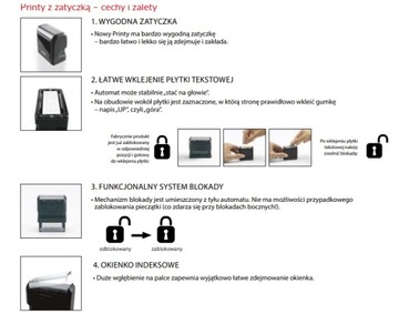 TRODAT PRINTY STAMP 4910 РОЗОВЫЙ + ДИЗАЙН ЛАСТИКА
