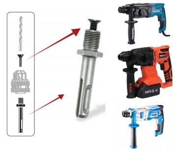 СВЕРЛИТЕЛЬНЫЙ ПАТРОН ДЛЯ ДРИЛЬНОГО СТАНКА САМОЗАЖИМНЫЙ АДАПТЕР SDS+ 2-13MM 1/2 SV008